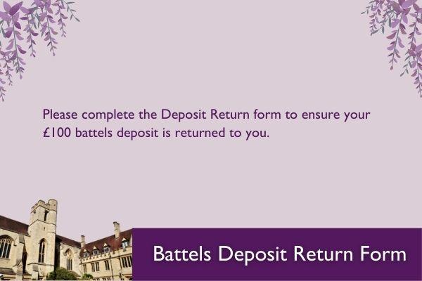 leavers battes deposit return form